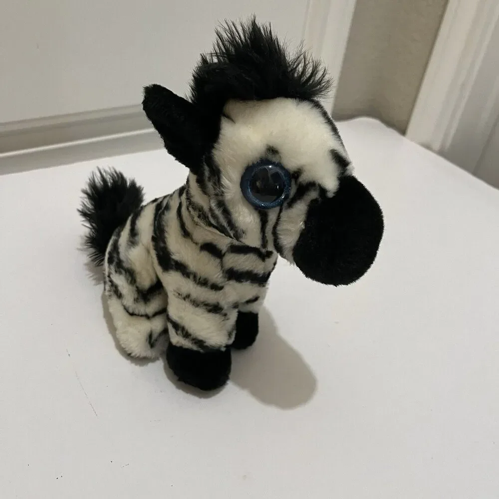 Adventure Planet Zebra Plush Stuffed Animal Sitting Seated 8